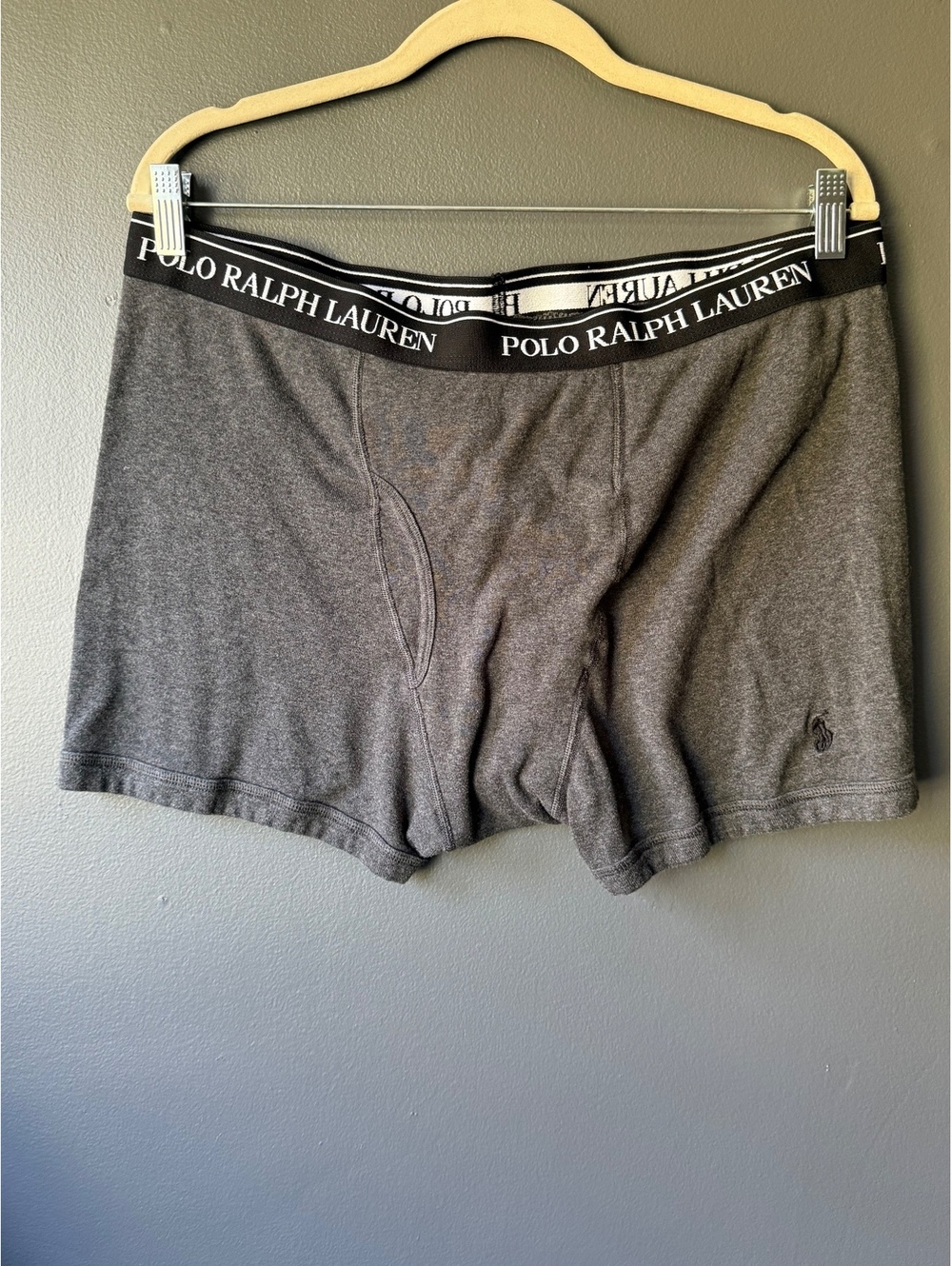 Polo Ralph Lauren Men's 2X Grey Cotton Blend Boxer Briefs